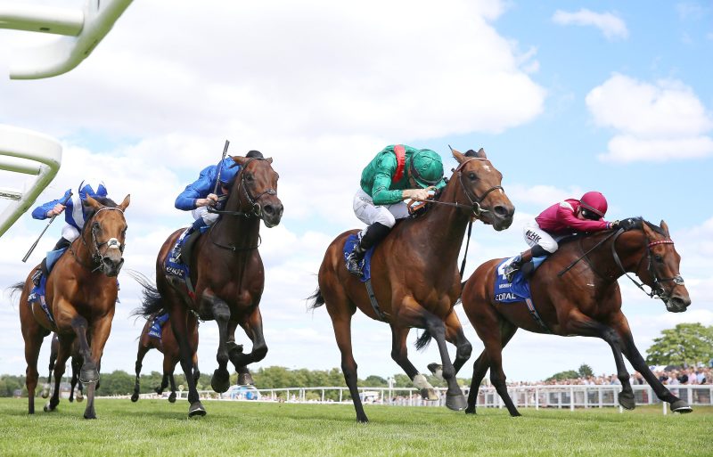 Vadeni (second right) ridden by Christophe Soumillon wins The Coral-Eclipse during The Coral Summer Festival at Sandown Park, Esher. Picture date: Saturday July 2, 2022.